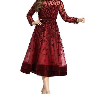 Mac Duggal Burgundy Dress in a size 4 purchased from Neiman Marcus